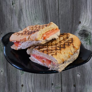 Tuna Panini ,lettuce ,tomato